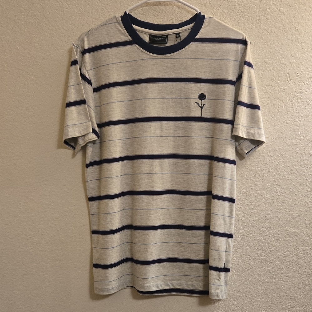 Various Artists Striped T-shirt - Gray - Large